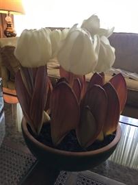 Several Floral Arrangements & Artificial Plants  