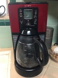 Red Mr Coffee 12 Cup Coffee Maker