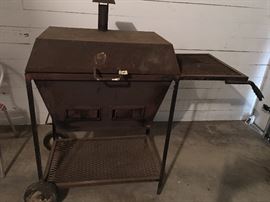 Vintage Handmade Iron Pit with Wheels