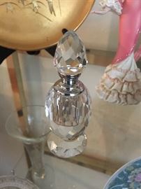 Sweet Vintage Crystal Perfume Bottle