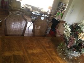 Another View of Drexel Dining Table and 8 Drexel Chairs 