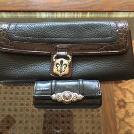 Brighten Leather Wallet and Lipstick Case