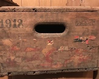 Rare Pre Prohibition 1918 Beer Crate