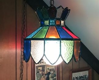 Hanging stained lamp (Mexico)