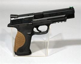 Smith & Wesson M&P 9 Pro Series 9mm Pistol SN# DVD7488 With 2 Mags And Fiber Optic Sight In Hard Case