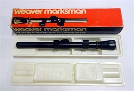 Weaver Marksman 4X Scope And Mount For 22 Caliber Rifles In Box
