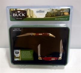 Buck Knives 373 Trio And 385 Toothpick Special Edition Set