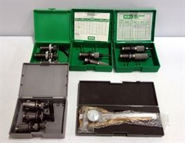 RCBS Die Sets Including F L .270 Winchester, F L .308 Winchester, 3 Die Set .38 Special, 3 Die 9mm Luger And Midway Caliper