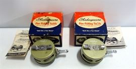 Shakespeare 1822 OK Automatic Fly Rod Reels (2) With Paperwork