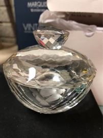 Royal doulton lidded crystal trinket box