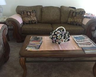 Sofa - like new!  Available for pre-sale as is coffee table