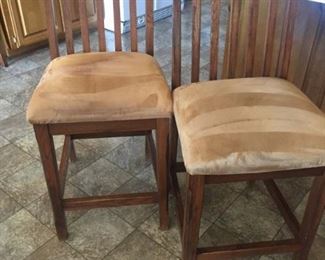 2 counter height chairs