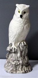 Ceramic White Owl 19"H