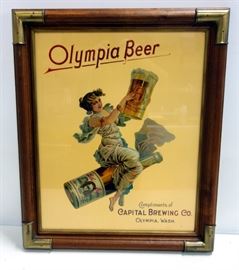 Olympia Beer Advertising Poster 19.5"W x 23.75"H