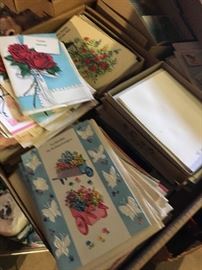 Old stationary greeting cards 