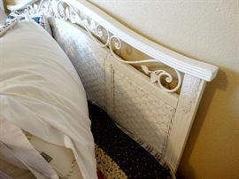 wicker queen headboard