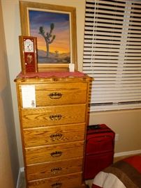 Oil painting, oak dresser, hand made