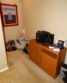 entertainment center, electronics