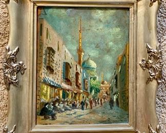 Signed by artist, oil on board, 8x10