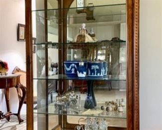 Austrian Vitrine, Mirrored back and glass shelves to Show-Off Your Collection