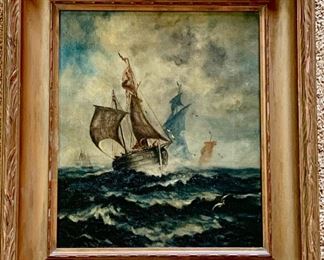 Signed by artist, Oil on canvas, 12x14