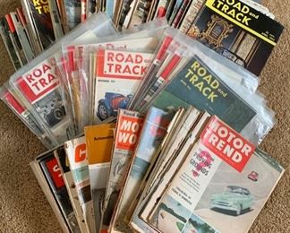 Road and Track Magazines from the 1950's