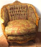 Tufted bergere, bedroom