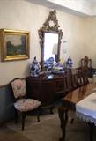 Sideboard and mirror, dining suite