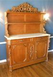 Victorian sideboard (English oak, ca. 1880-90)
