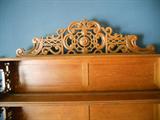 detail, Victorian sideboard (English oak, ca. 1880-90)
