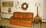 leather love seat by Flexsteel; much more (den)