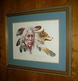 limited edition lithograph by Oklahoma Seminole artist Gary Montgomery