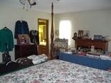 Henredon tester bed (mahogany); holiday ornaments; linens; much more (master bedroom)