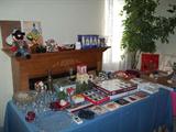 holiday ornaments; much more (master bedroom)