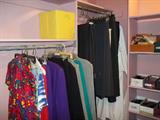 good selection of high quality, professional ladies' clothing (size 18); shoes galore; accessories of all types
