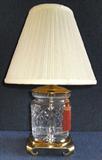 Waterford crystal lamp in the "Lismore" pattern