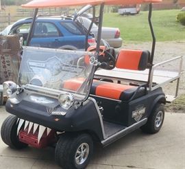 Tricked Out Harley Davidson Golf Cart