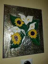Mixed media metal art
