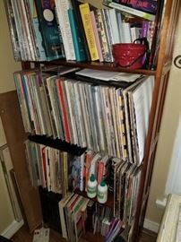 Assorted vintage record collection