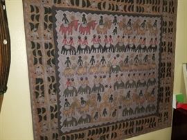 Antique hand stiched textile