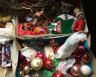 Vintage Christmas Ornaments.