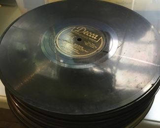 Tons of record albums.