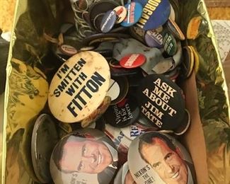Political Buttons.