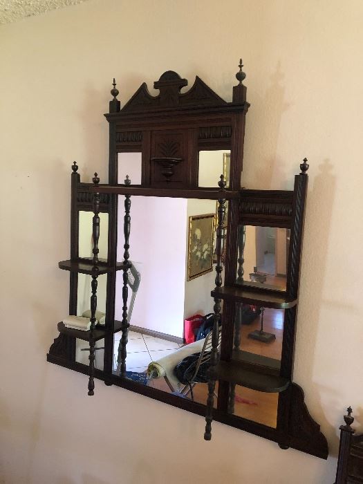 Antique Victorian Eastlake Mirror