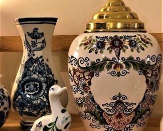 Delft porcelain pieces