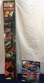 Jeff Gordon Fishing Pole and Dale Sr. collectible
