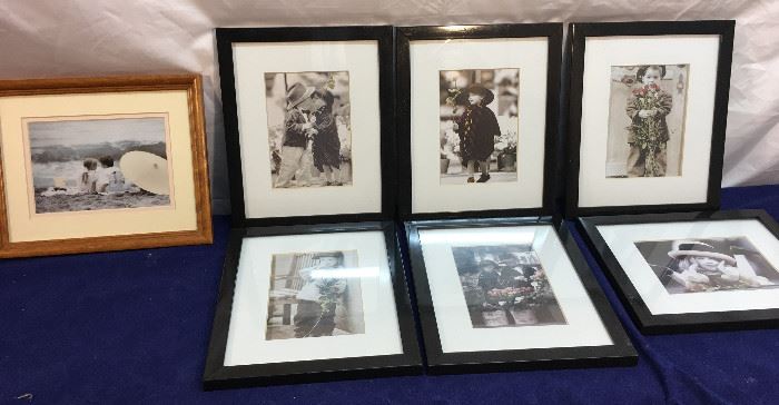 Black & White with Color Children's framed Photos