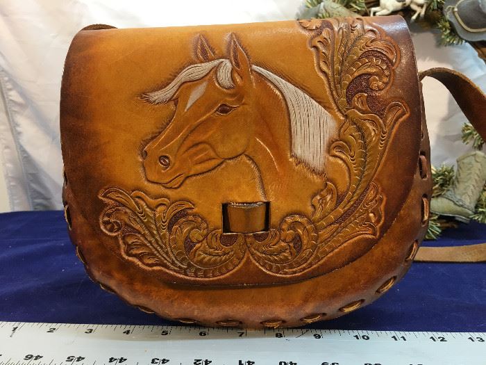 Vintage tooled purse in Western Lot
