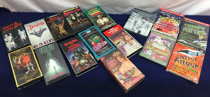 Vintage Horror VHS and DVD