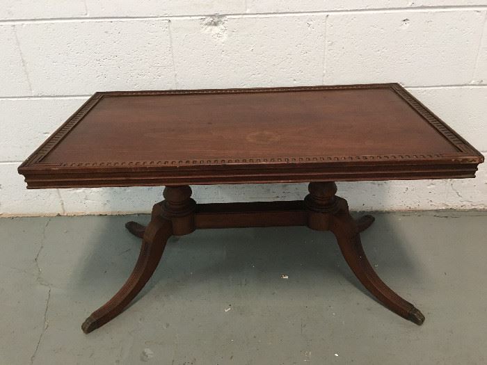 Vintage small square table